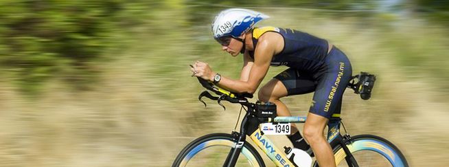 person on a bicycle symbolizing building commitment